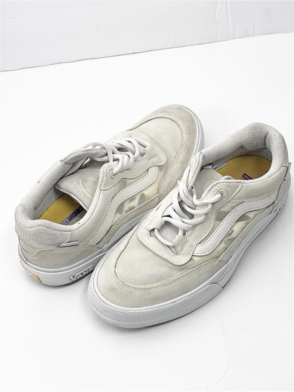 VANS x DIME Wayvee Cream Suede Lace Up Sneakers Shoes Men’s 8 Skater Casual